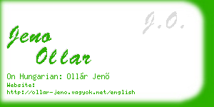 jeno ollar business card